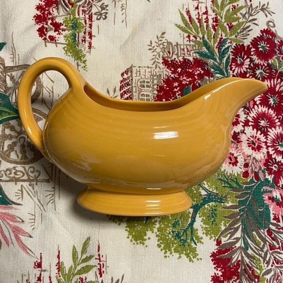 Fiestaware Retired Color Marygold Gravy/Sauce Boat - Picture 2 of 4